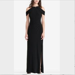 Ralph lauren 4 Black long sequin dress NWT